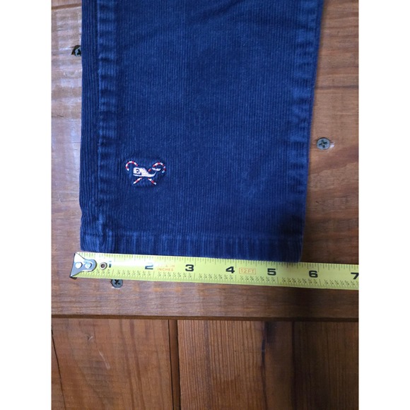 VINEYARD VINES - Girls Navy Blue Corduroy Pants with Bow Embroidery Size 14 - Picture 8 of 8